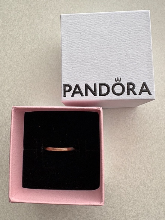 Pandora Jewelry - Pandora Rose Gold Stackable Band with Pink Gift Box